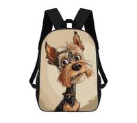 sinyumoney Mochilas Para Niños Mochila Escolar Yorkshire Terrier Mochila Escolar Impresa En 3D Para Niños Estudiantes De Primaria Y Secundaria 17inch