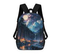 sinyumoney Mochilas Para Niños Mountain And River Mochila Escolar Para Niños Mochila De Viaje Mochila Escolar Para Estudiantes Bolsa Para Libros Y Material Escolar Mochilas Escolares 17inch