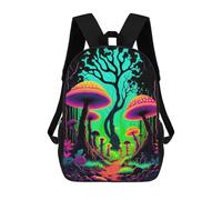 sinyumoney Mochilas Para Niños Mystical Mushroom Forest-7 Mochila Escolar Impresa En 3D Mochila De Moda Mochilas Escolares De Viaje Para La Escuela O Viajes 17inch