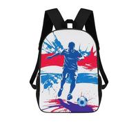 sinyumoney Mochilas Para Niños Netherland Soccer Player Silhouette Mochila Escolar Impresa En 3D Para Niños Mochilas De Viaje De Moda Para Niños Estudiantes Escolares 17inch