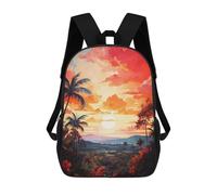 sinyumoney Mochilas Para Niños NOSARA Oil Painting Mochila Escolar Impresa En 3D Para Niños Mochilas De Viaje De Moda Para Niños Estudiantes Escolares 17inch