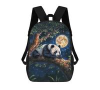 sinyumoney Mochilas Para Niños Panda Under Moonlight Mochila Escolar Para Niños Mochila De Viaje Mochila Escolar Para Estudiantes Bolsa Para Libros Y Material Escolar Mochilas Escolares 17inch