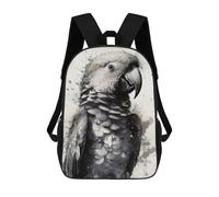 sinyumoney Mochilas Para Niños Parrot Beauty Watercolor Mochila Escolar Impresa En 3D Para Niños Mochilas De Viaje De Moda Para Niños Estudiantes Escolares 17inch