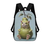 sinyumoney Mochilas Para Niños Pear Cat Funny Mochila Escolar Para Niños Mochila De Viaje Mochila Escolar Para Estudiantes Bolsa Para Libros Y Material Escolar Mochilas Escolares 17inch