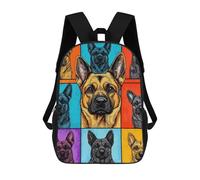 sinyumoney Mochilas Para Niños Pop Art German Shepherd Mochila Escolar Impresa En 3D Mochila De Moda Mochilas Escolares De Viaje Para La Escuela O Viajes 17inch