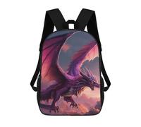 sinyumoney Mochilas Para Niños Purple Dragon Sky Flight Mochila Escolar Impresa En 3D Para Niños Mochilas De Viaje De Moda Para Niños Estudiantes Escolares 17inch