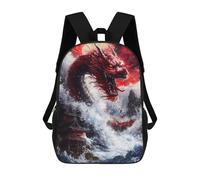 sinyumoney Mochilas Para Niños Red Dragon Rising Mochila Escolar Mochila Para Niños Mochila De Viaje Mochilas Para Libros Mochila Impresa En 3D Para Niños Y Niñas 17inch