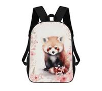 sinyumoney Mochilas Para Niños Red Panda in Watercolor Mochila Escolar Impresa En 3D Mochila De Moda Mochilas Escolares De Viaje Para La Escuela O Viajes 17inch