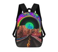 sinyumoney Mochilas Para Niños Road to Nowhere Mochila Escolar Mochila Para Niños Mochila De Viaje Mochilas Para Libros Mochila Impresa En 3D Para Niños Y Niñas 17inch