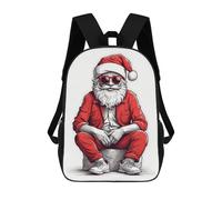 sinyumoney Mochilas Para Niños Santa Claus Christmas Mochila Escolar Para Niños Mochila De Viaje Mochila Escolar Para Estudiantes Bolsa Para Libros Y Material Escolar Mochilas Escolares 17inch