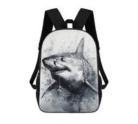 sinyumoney Mochilas Para Niños Shark Inked Marine Hunter Mochila Escolar Para Niños Mochila De Viaje Mochila Escolar Para Estudiantes Bolsa Para Libros Y Material Escolar Mochilas Escolares 17inch