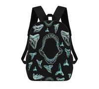 sinyumoney Mochilas Para Niños Shark Teeth And Jaw Pattern Mochila Escolar Impresa En 3D Para Niños Mochilas De Viaje De Moda Para Niños Estudiantes Escolares 17inch