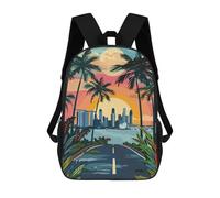 sinyumoney Mochilas Para Niños Singapore Sunset Cityscape Mochila Escolar Impresa En 3D Para Niños Mochilas De Viaje De Moda Para Niños Estudiantes Escolares 17inch