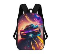sinyumoney Mochilas Para Niños Space Race Car Mochila Escolar Impresa En 3D Para Niños Mochilas De Viaje De Moda Para Niños Estudiantes Escolares 17inch