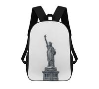sinyumoney Mochilas Para Niños Statue of Liberty Mochila Escolar Mochila Para Niños Mochila De Viaje Mochilas Para Libros Mochila Impresa En 3D Para Niños Y Niñas 17inch