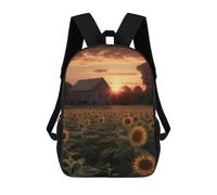 sinyumoney Mochilas Para Niños Sunflowers Farm House Mochila Escolar Mochila Para Niños Mochila De Viaje Mochilas Para Libros Mochila Impresa En 3D Para Niños Y Niñas 17inch