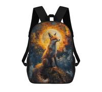 sinyumoney Mochilas Para Niños Sunset Fox Painting Mochila Escolar Para Niños Mochila De Viaje Mochila Escolar Para Estudiantes Bolsa Para Libros Y Material Escolar Mochilas Escolares 17inch
