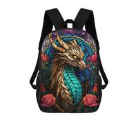 sinyumoney Mochilas Para Niños The Golden Dragon Mochila Escolar Impresa En 3D Mochila De Moda Mochilas Escolares De Viaje Para La Escuela O Viajes 17inch