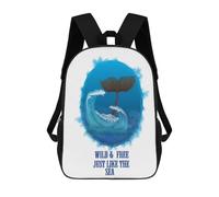 sinyumoney Mochilas Para Niños The Sea Mochila Escolar Impresa En 3D Para Niños Mochilas De Viaje De Moda Para Niños Estudiantes Escolares 17inch