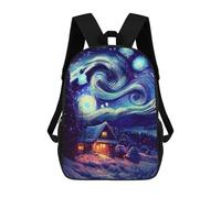 sinyumoney Mochilas Para Niños The Starry Night Universe Mochila Escolar Impresa En 3D Para Niños Mochilas De Viaje De Moda Para Niños Estudiantes Escolares 17inch