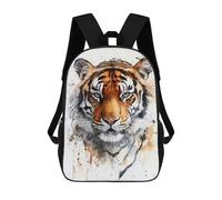 sinyumoney Mochilas Para Niños Tiger Watercolor Portrait Mochila Escolar Para Niños Mochila De Viaje Mochila Escolar Para Estudiantes Bolsa Para Libros Y Material Escolar Mochilas Escolares 17inch