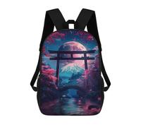 sinyumoney Mochilas Para Niños Torii Gate Moonlit Shrine Mochila Escolar Para Niños Mochila De Viaje Mochila Escolar Para Estudiantes Bolsa Para Libros Y Material Escolar Mochilas Escolares 17inch