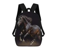 sinyumoney Mochilas Para Niños Trakehner Horse Oil Paint Mochila Escolar Impresa En 3D Para Niños Mochilas De Viaje De Moda Para Niños Estudiantes Escolares 17inch
