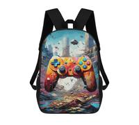 sinyumoney Mochilas Para Niños Vibrant Gaming Controller Artwork -147 Mochila Escolar Impresa En 3D Mochila De Moda Mochilas Escolares De Viaje Para La Escuela O Viajes 17inch