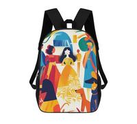 sinyumoney Mochilas Para Niños Vivid Fauvist Vision of Las Meninas Mochila Escolar Impresa En 3D Para Niños Mochilas De Viaje De Moda Para Niños Estudiantes Escolares 17inch