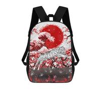 sinyumoney Mochilas Para Niños Water Tiger Mochila Escolar Mochila Para Niños Mochila De Viaje Mochilas Para Libros Mochila Impresa En 3D Para Niños Y Niñas 17inch