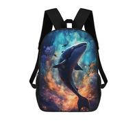 sinyumoney Mochilas Para Niños Whale in Cosmic Ocean-2 Mochila Escolar Impresa En 3D Mochila De Moda Mochilas Escolares De Viaje Para La Escuela O Viajes 17inch