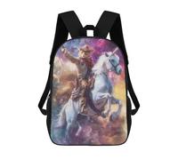 sinyumoney Mochilas Para Niños Whimsical Unicorn Cat Mochila Escolar Impresa En 3D Para Niños Mochilas De Viaje De Moda Para Niños Estudiantes Escolares 17inch