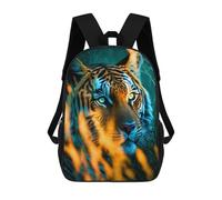 sinyumoney Mochilas Para Niños Wild Tiger Portrait -8 Mochila Escolar Impresa En 3D Para Niños Mochilas De Viaje De Moda Para Niños Estudiantes Escolares 17inch
