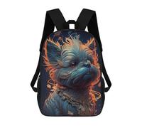 sinyumoney Mochilas Para Niños Yorkshire Terrier Dog Mochila Escolar Impresa En 3D Para Niños Mochilas De Viaje De Moda Para Niños Estudiantes Escolares 17inch