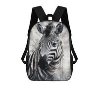sinyumoney Mochilas Para Niños Zebra Portrait Mochila Escolar Mochila Para Niños Mochila De Viaje Mochilas Para Libros Mochila Impresa En 3D Para Niños Y Niñas 17inch