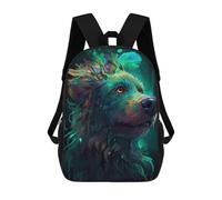 sinyumoney Mochilas Poodle Dog Wizardry Mochila Escolar Para Niños Mochila Escolar Impresa En 3D Para Niños Estudiantes De Primaria Y Secundaria 17inch