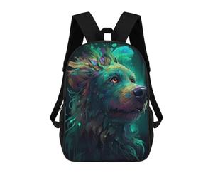 sinyumoney Mochilas Poodle Dog Wizardry Mochila Escolar Para Niños Mochila Escolar Impresa En 3D Para Niños Estudiantes De Primaria Y Secundaria 17inch