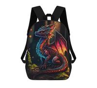 sinyumoney Mochilas Portrait Cute Dragon Mochila Escolar Para Niños Mochila Escolar Impresa En 3D Para Niños Estudiantes De Primaria Y Secundaria 17inch