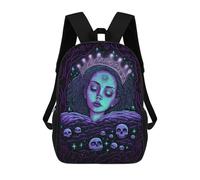 sinyumoney Mochilas Queen of The Night Mochila Escolar Para Niños Mochila Escolar Impresa En 3D Para Niños Estudiantes De Primaria Y Secundaria 17inch