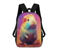 sinyumoney Mochilas Rainbow Guinea Pig Artwork Mochila Escolar Para Niños Mochila Escolar Impresa En 3D Para Niños Estudiantes De Primaria Y Secundaria 17inch