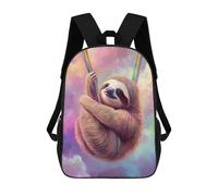 sinyumoney Mochilas Rainbow Sloth Mochila Escolar Para Niños Mochila Escolar Impresa En 3D Para Niños Estudiantes De Primaria Y Secundaria 17inch