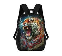 sinyumoney Mochilas Roaring Tiger Artwork -5 Mochila Escolar Para Niños Mochila Escolar Impresa En 3D Para Niños Estudiantes De Primaria Y Secundaria 17inch