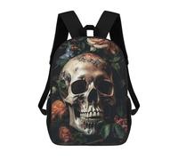 sinyumoney Mochilas Skull Head 3 Mochila Escolar Para Niños Mochila Escolar Impresa En 3D Para Niños Estudiantes De Primaria Y Secundaria 17inch