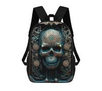 sinyumoney Mochilas Skull Machine Gold III Mochila Escolar Para Niños Mochila Escolar Impresa En 3D Para Niños Estudiantes De Primaria Y Secundaria 17inch