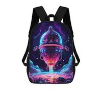 sinyumoney Mochilas Space Rocket Mochila Escolar Para Niños Mochila Escolar Impresa En 3D Para Niños Estudiantes De Primaria Y Secundaria 17inch
