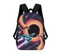 sinyumoney Mochilas Spaceship near A Black Hole Mochila Escolar Para Niños Mochila Escolar Impresa En 3D Para Niños Estudiantes De Primaria Y Secundaria 17inch