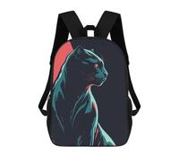 sinyumoney Mochilas Stylized Panther Illustration Mochila Escolar Para Niños Mochila Escolar Impresa En 3D Para Niños Estudiantes De Primaria Y Secundaria 17inch