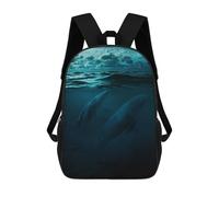 sinyumoney Mochilas The Big Whalles Mochila Escolar Para Niños Mochila Escolar Impresa En 3D Para Niños Estudiantes De Primaria Y Secundaria 17inch