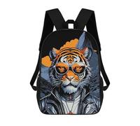 sinyumoney Mochilas Tiger Gangster Pop Art Mochila Escolar Para Niños Mochila Escolar Impresa En 3D Para Niños Estudiantes De Primaria Y Secundaria 17inch
