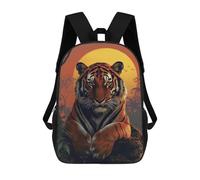 sinyumoney Mochilas Tiger Jungle Sunset Mochila Escolar Para Niños Mochila Escolar Impresa En 3D Para Niños Estudiantes De Primaria Y Secundaria 17inch